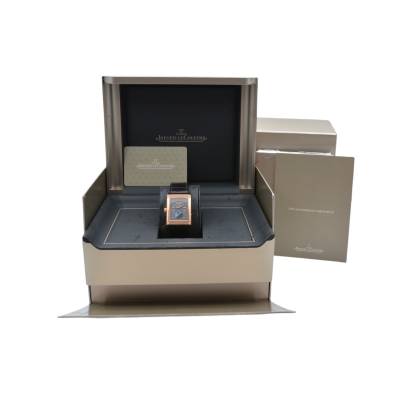 JAEGER LE-COULTRE REVERSO TRIBUTE CALENDAR ROSE GOLD MOONPHASE FULL SET 2017 MANUAL WINDING REF: Q3912420