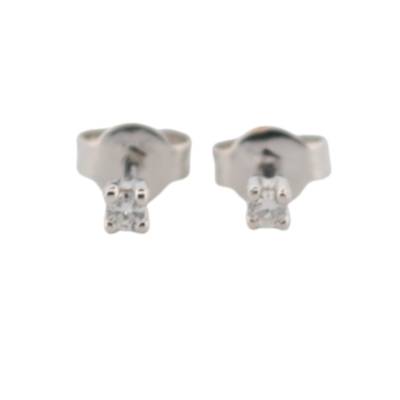 CERCEI AUR ALB 14K CU DIAMANTE NATURALE_121761