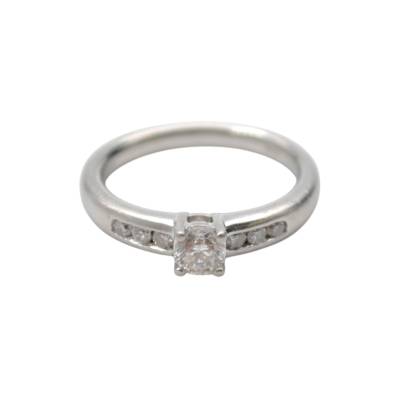 INEL DE LOGODNA DIN PLATINA 950 CU DIAMANTE NATURALE