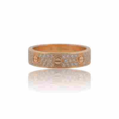 INEL CARTIER LOVE DIN AUR GALBEN 18K CU DIAMANTE NATURALE FULL SET_CSG72