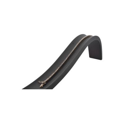 BRATARA DIN AUR ALB 18K CU DIAMANTE NATURALE NEGRE_122224