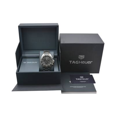 TAG HEUER FORMULA 1 43 QUARTZ GREY DIAL STAINLESS STEEL BOX + PAPERS 2022 REF: CAZ1011.BA0842