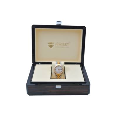 ROLEX DATEJUST 36 TWO TONE WHITE DIAL ROMAN NUMERALS AUTOMATIC JUBILEE 1991 REF 16233