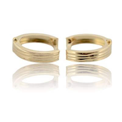 CERCEI ROTUNZI DIN AUR GALBEN 14K_130008