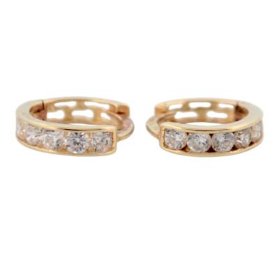 CERCEI ROTUNZI PENTRU COPII DIN AUR GALBEN 14K_130067