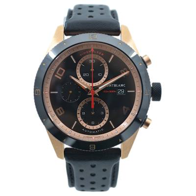 MONTBLANC TIMEWALKER CHRONOGRAPH 43 AUTOMATIC ROSE GOLD BLACK DIAL BOX+PAPERS 2022 REF: 117051