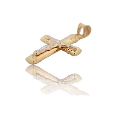 PANDANT IN FORMA DE CRUCE DIN AUR 14K_130105