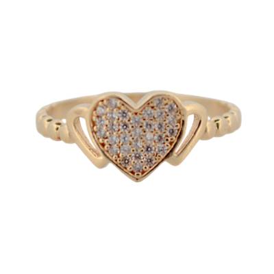 INEL CU MODEL DE INIMA DIN AUR GALBEN 14K_129957