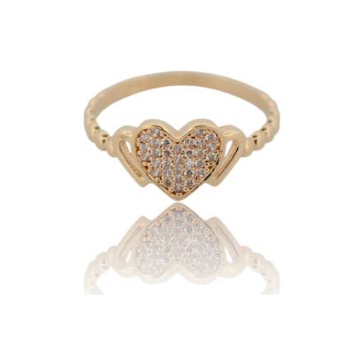 INEL CU MODEL DE INIMA DIN AUR GALBEN 14K_129957