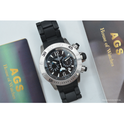 JAEGER LE-COULTRE MASTER COMPRESSOR DIVING CHRONOGRAPH TITANIUM&STEEL 44MM AUTOMATIC REF: 160.T.25