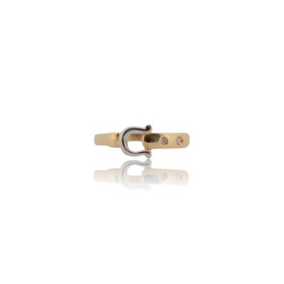 INEL AUR GALBEN SI ALB CU DIAMANTE 18K_114806