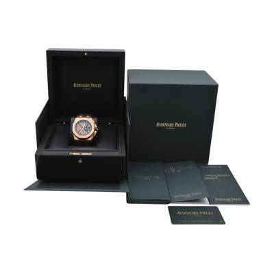 AUDEMARS PIGUET ROYAL OAK OFFSHORE CHRONOGRAPH 42MM ROSE GOLD FULL SET REF: 26470OR.OO.A002CR.02.A