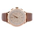 EBERHARD&CO EXTRA-FORT 39MM YELLOW GOLD SILVER MANUAL WINDING VINTAGE REF: 14007