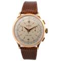 EBERHARD&CO EXTRA-FORT 39MM YELLOW GOLD SILVER MANUAL WINDING VINTAGE REF: 14007