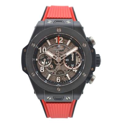HUBLOT BIG BANG UNICO BLACK MAGIC 42 CERAMIC&TITANIUM BOX+PAPERS AUTOMATIC REF: 441.CI.1170.RX