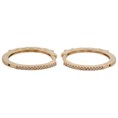 CERCEI ROTUNZI DIN AUR GALBEN 14K_131814