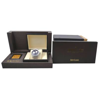 ZENITH DEFY CLASSIC POWER RESERVE 43 AUTOMATIC STAINLESS STELL BLACK DIAL BOX+PAPERS 2007 REF: 03.0516.685