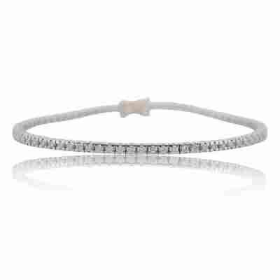 BRATARA TENIS DIN AUR ALB 14K CU DIAMANTE NATURALE_123601