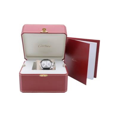CARTIER ROADSTER CHRONOGRAPH 44X50MM STAINLESS STEEL BOX+PAPERS 2015 REF: 3405