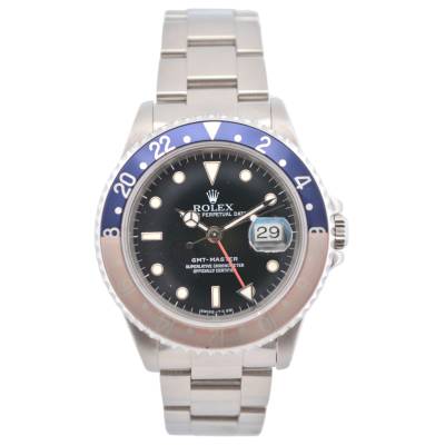 ROLEX GMT MASTER PEPSI 40 OYSTER STEEL BLACK DIAL AUTOMATIC 1997 REF: 16700