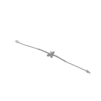 BRATARA DIN AUR ALB 14K CU DIAMANTE NATURALE