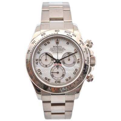 ROLEX DAYTONA COSMOGRAPH 40 WHITE GOLD MOP DIAL AUTOMATIC 2006 REF: 116509