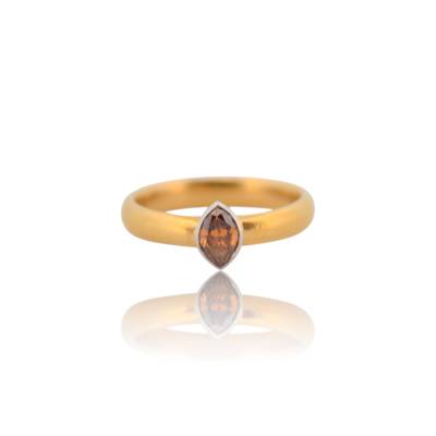 INEL DIN AUR GALBEN 990 PURITATE CU PIATRA PRETIOASA_CSG128