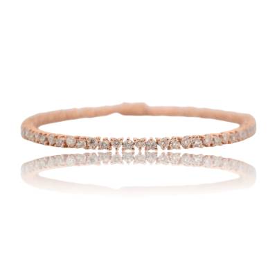 BRATARA TENIS DIN AUR ROZ 18K CU DIAMANTE NATURALE_116229
