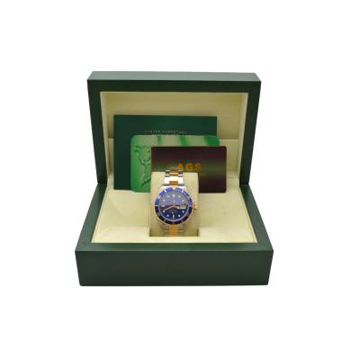 ROLEX SUBMARINER DATE 40 TWO TONE BLUE DIAL 2006 AUTOMATIC REF: 16613 T