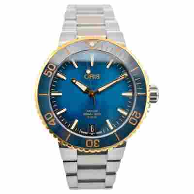 ORIS AQUIS DATE CALIBRE 400 TWO TONE 42.5 FULL SET NEW REF: 01 400 7769 6355
