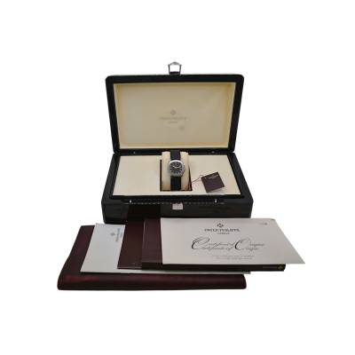PATEK PHILIPPE AQUANAUT 30 QUARTZ STAINLESS STEEL BLACK BOX+PAPERS MINT 2000 REF: 4960A-010