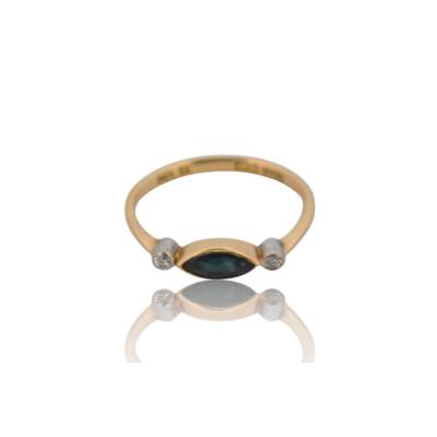 INEL AUR GALBEN 14K CU DIAMANTE NATURALE_116911