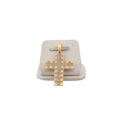 PANDANT AUR GALBEN 14K IN FORMA DE CRUCE_116922
