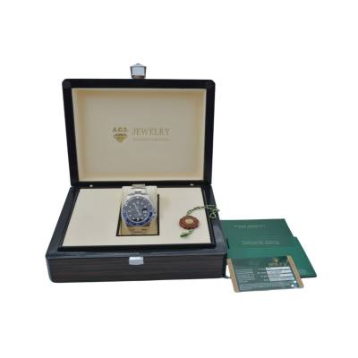 ROLEX GMT-MASTER II "BATMAN" 40  AUTOMATIC OYSTER STEEL CERAMIC BEZEL PAPERS 2015 REF: 116710BLNR