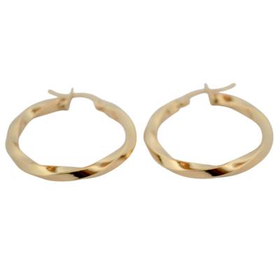 CERCEI ROTUNZI DIN AUR GALBEN 14K_130708