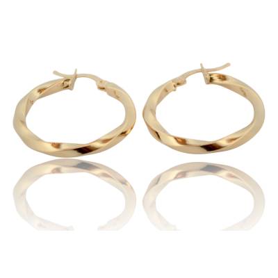 CERCEI ROTUNZI DIN AUR GALBEN 14K_130708