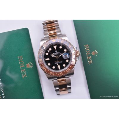 ROLEX GMT-MASTER II ROOTBEER 40MM TWO TONE BOX+ PAPERS 2022 REF: 126711CHNR 