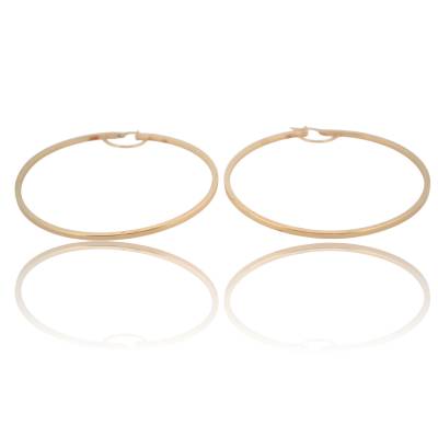 CERCEI ROTUNZI DIN AUR GALBEN 14K_131210