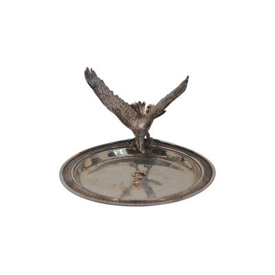 FARFURIE  CU FIGURINA VULTUR ARGINT 800