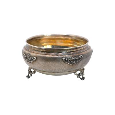 BOL CU PICIOARE DECORATIVE DIN ARGINT 800
