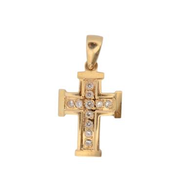 PANDANT IN FORMA DE CRUCE DIN AUR GALBEN 14K_130962