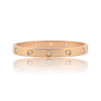 BRATARA CARTIER LOVE DIN AUR GALBEN 18K CU DIAMANTE NATURALE FULL SET_117031