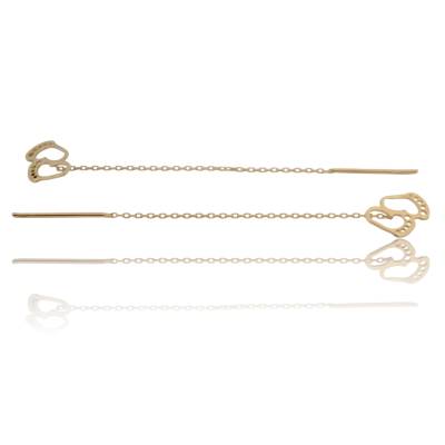 CERCEI LUNGI DIN AUR GALBEN 14K_131332