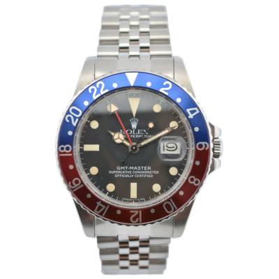 ROLEX GMT MASTER PEPSI 40 STAINLESS STEEL JUBILEE 1982 AUTOMATIC REF: 16750