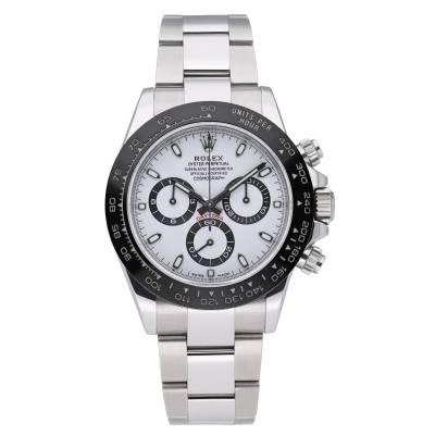 ROLEX DAYTONA COSMOGRAPH 40MM CERAMIC STEEL WHITE "PANDA" DIAL REF: 116500LN