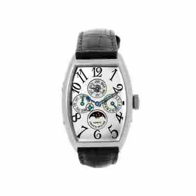 FRANCK MULLER CASABLANCA PERPETUAL CALENDAR 38X32MM PLATINUM AUTOMATIC REF: 5850 QP