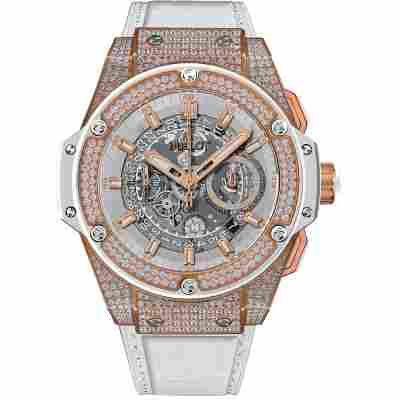 HUBLOT KING POWER ROSE GOLD DIAMONDS 48MM REF: 701.OE.0128.GR.1704