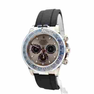 ROLEX DAYTONA COSMOGRAPH 40 STICKERS NEW WHITE GOLD OYSTERFLEX 2022 REF: 116519LN