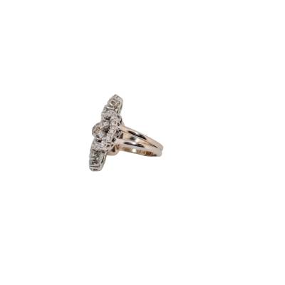 INEL DIN AUR ALB 18K CU DIAMANTE NATURALE INCOLORE SI CHAMPAGNE_103437