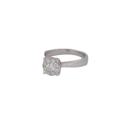 INEL DIN AUR ALB 18K CU DIAMANTE_90174